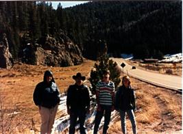 [A family picture, in the mountains]